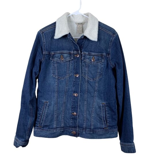 Duluth Trading Co Women’s Sherpa Lined Denim Jacket  - Size XS - Picture 1 of 5